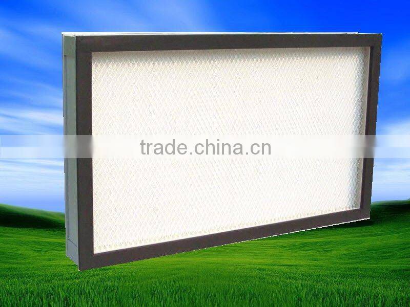 High efficiency clean room mini-pleat type hepa ULPA air filter