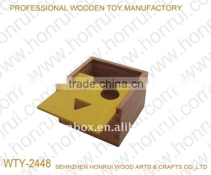 Educational Wooden toy box for Children