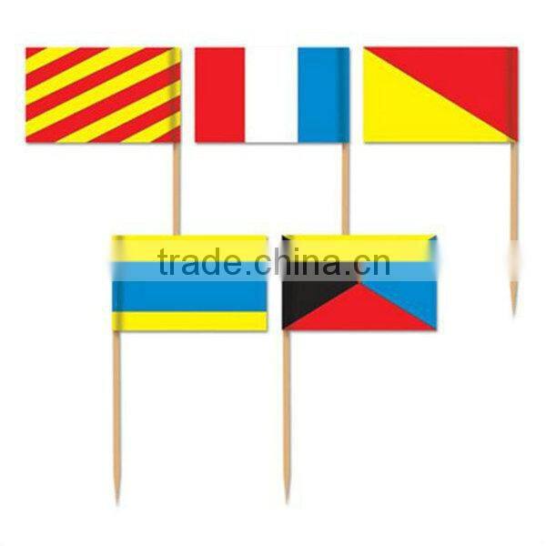 Mini decoration toothpick with flag