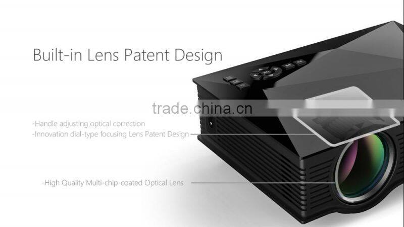 In stock!! 1200Lumens 800*480 Newest Micro WIFI 2.4G Laser HDMI Projector UC46