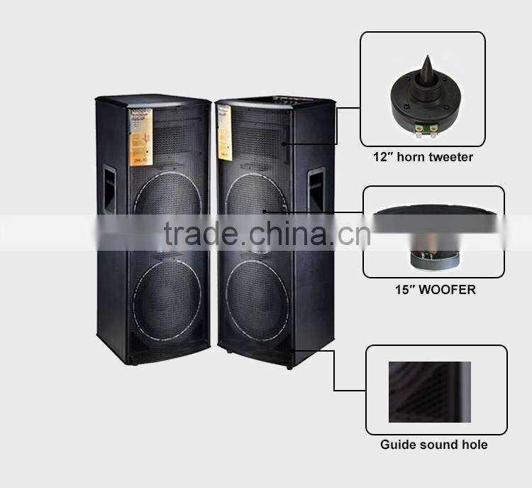Huge Power 300W Dual Active 15Inch Professional Speakers For Big Stage
