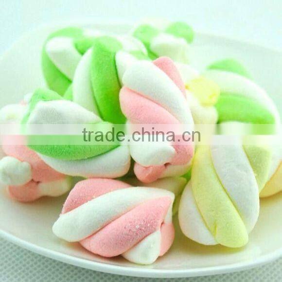 Wholesale Bulk Candy Halal Custom Long Twist Marshmallow