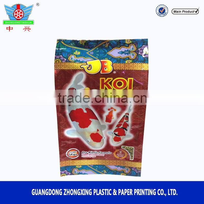 laminated printing fish packaging/fish plastic bag for fish food