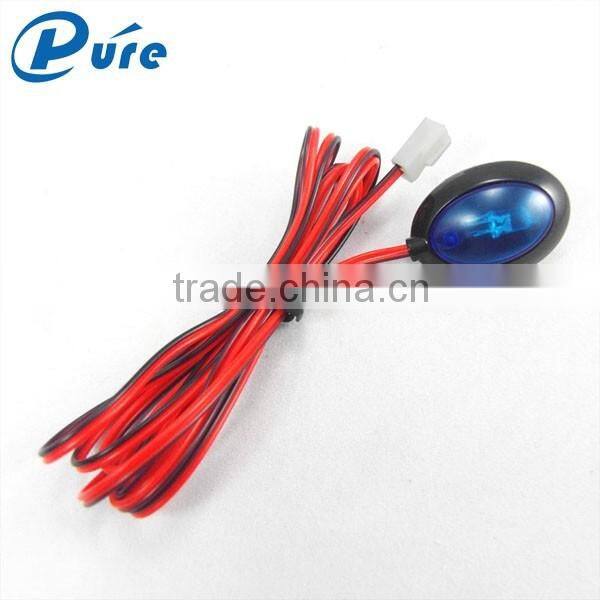 Universal good quality and cheap price one way auto central locking car alarm black color with LED indicator