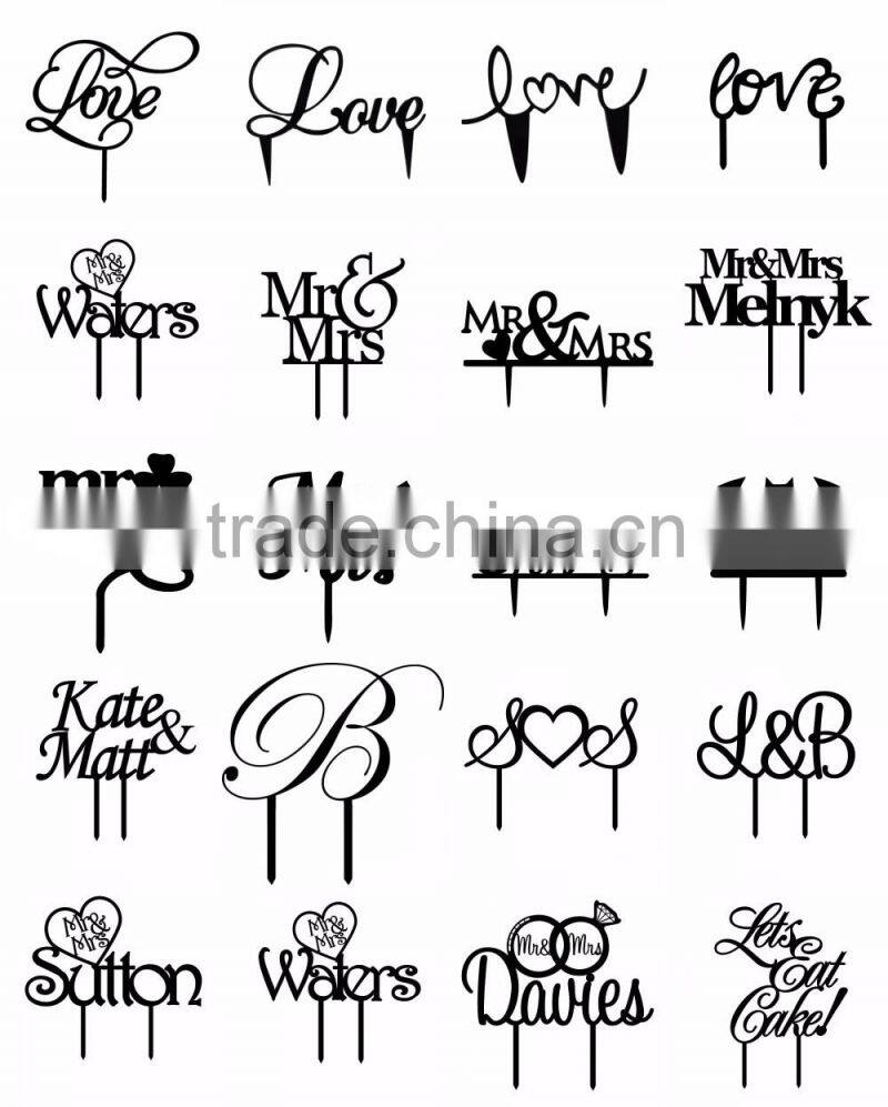 Mr&Mrs Cake Toppers For Wedding Party