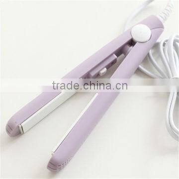 Gold supplier ceramic mini hair straightener and curler