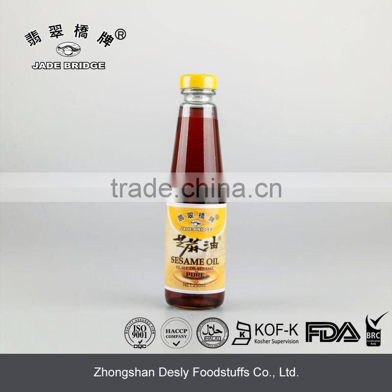 Chinese High Quality Pure Sesame oil Kosher certificate