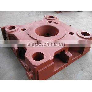 Iron casting platen for injection molding machine or die-casting machine