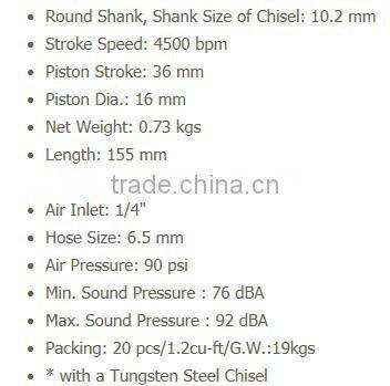 Air hammer for stone engraving