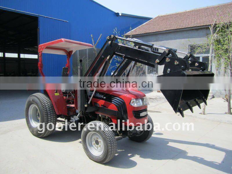 Foton 4x4 Tractor FT604 turf tyre, fit with 4in1 Front end loader with teeth