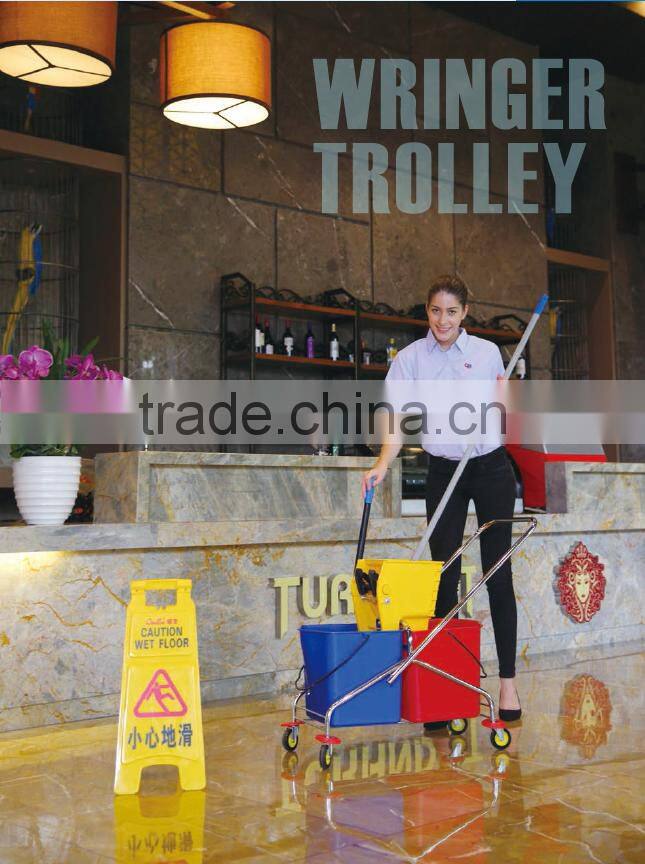 Wringer trolley/different size wringer trolley for sale/Down press mop wringer trolley