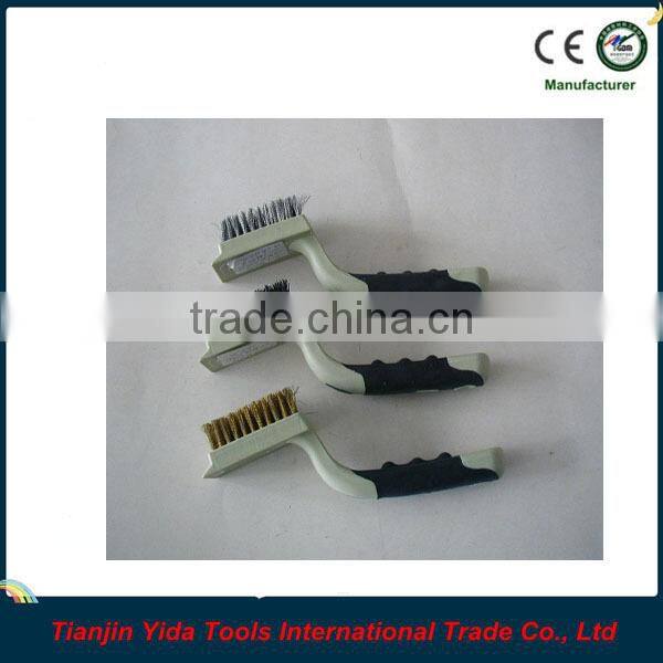 3PCS Two-color Rubbery Handle Scratch Brush