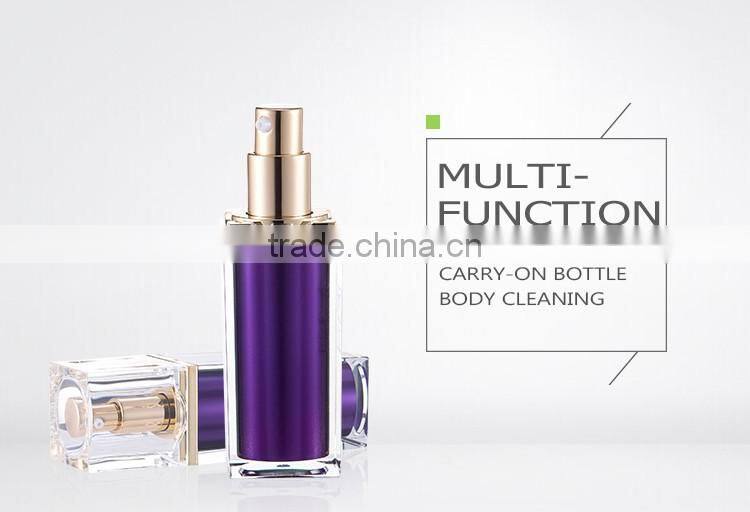 Fancy cosmetic packing container airless cosmetic pump bottle 100ml