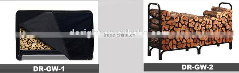 metal fireplace log rack