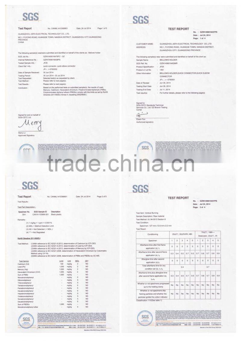 ROHS PA PP PE flexible corrugated pipe with different size