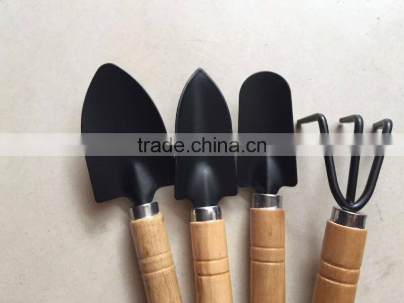 hot selling small garden hand tools with wooden handle