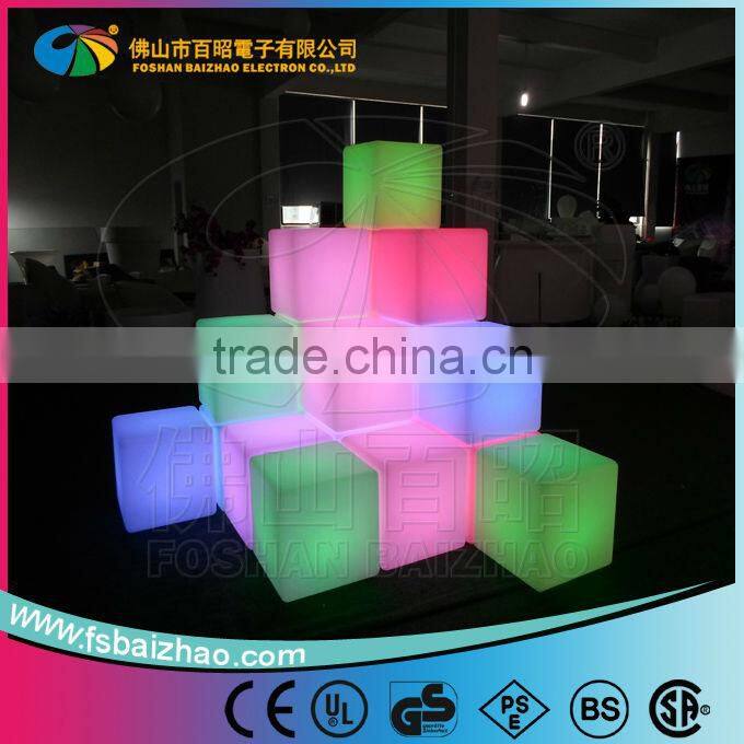 battery rechargable Outdoor RGB color changing waterproof chair lighting