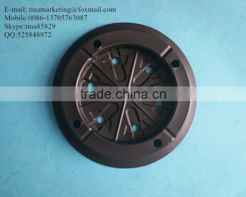 7 Inch Round Black PS Material Plastic Plant Pot Saucer, Flower pot base tray