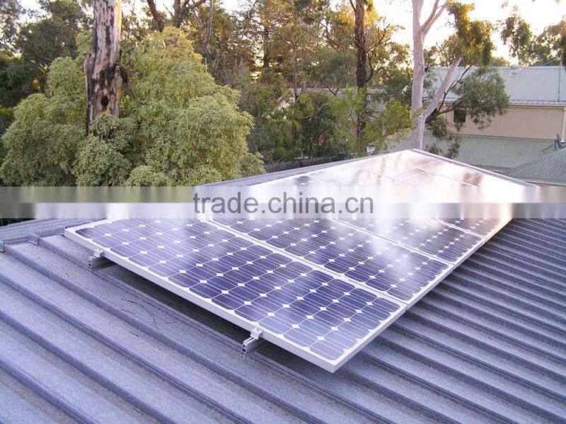 10KW Resistance wind rooftop solar panel mounting racking system
