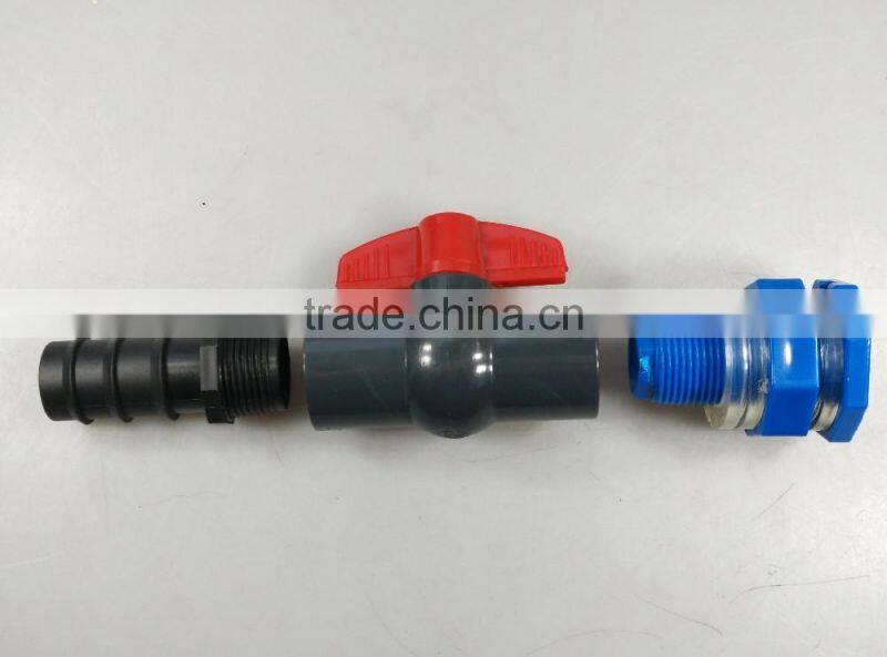 China supplier 32mm ABS Tank Bulkhead Fittings Connector