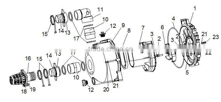 KINGWAY 3 inch Gasoline Engine Pump, with chemical use gasoline water pump for garden line solar product