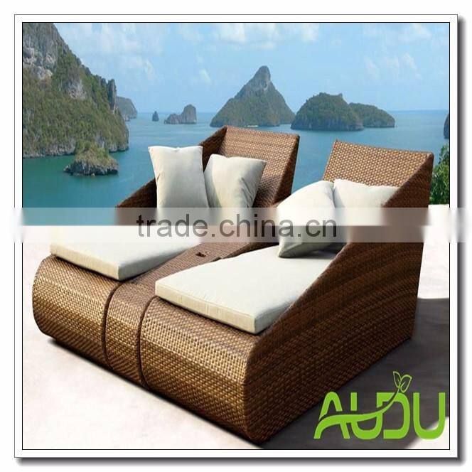 Audu Rattan Garden Outdoor Beach lounger set
