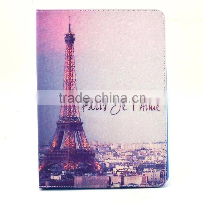 Eiffel Tower Retro Pu Leather Case for ipad 6
