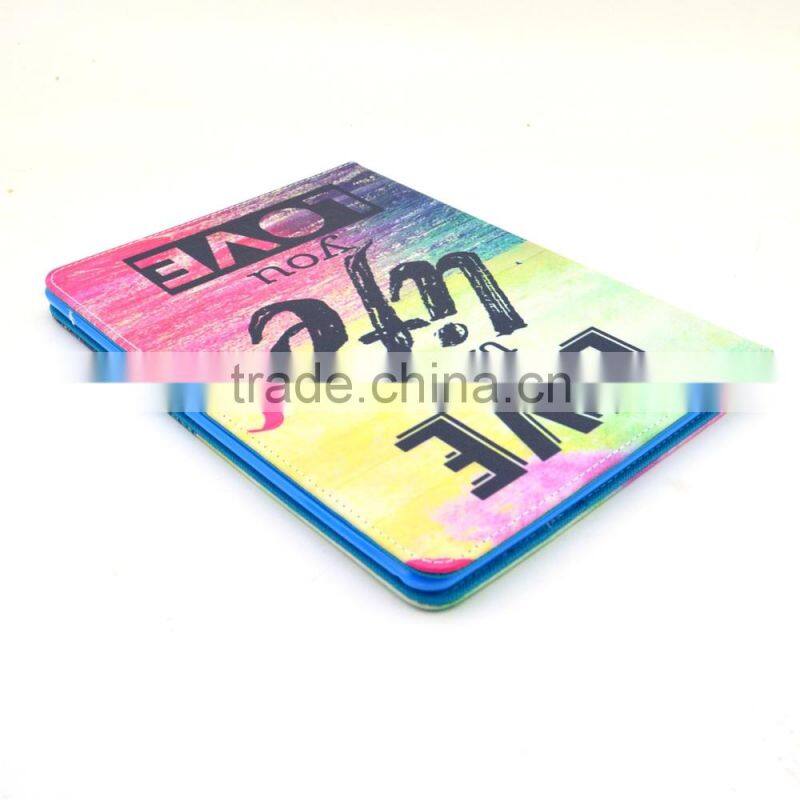 Creative printing leather case for ipad 6 air 2,Fashional desgin leather case for ipad 6 air 2