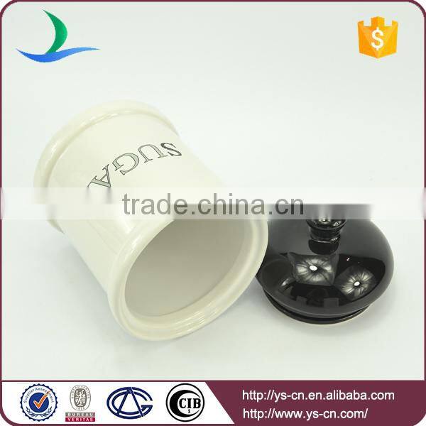 2017 ceramic modern decal food Storage Jars factory