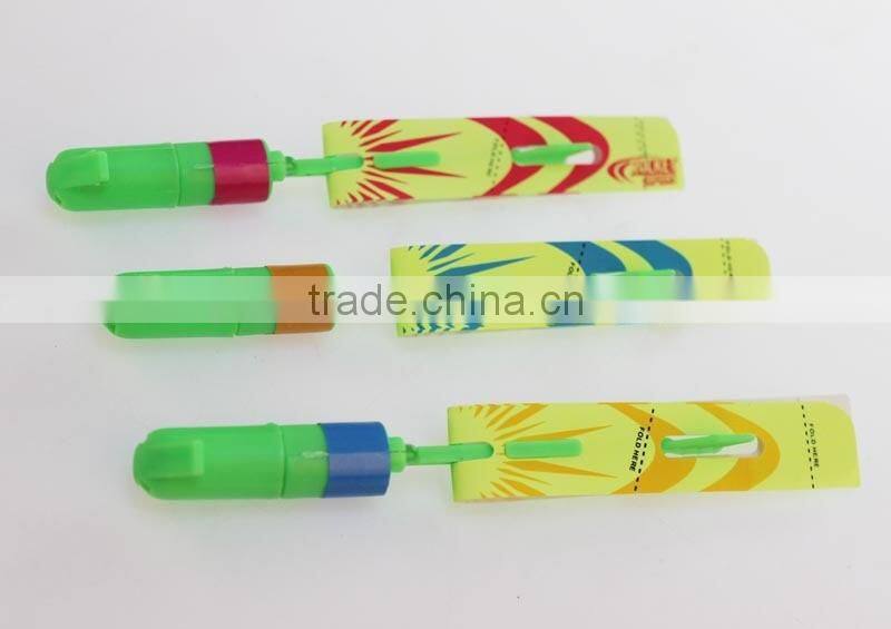 LED Rocket Launcher Copters, bamboo dragonfly toys charm