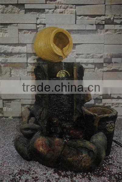 Resin Pot Rockery Waterfall Garden Water Fountain