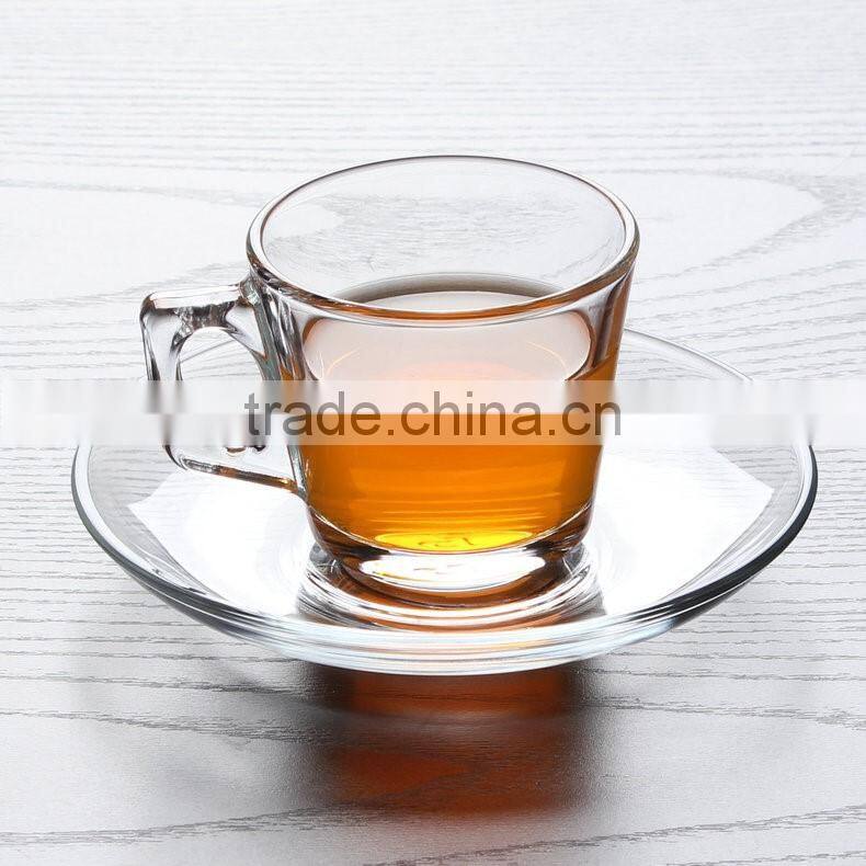 glass tea cup and saucer wholesale turkish coffee set coffee gift set