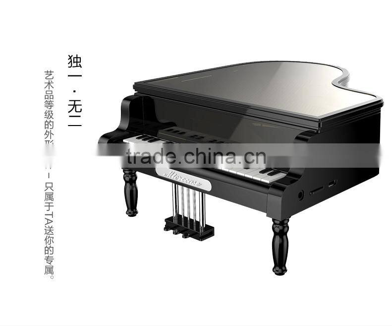 2015 New design portable mini bluetooth wireless piano speaker