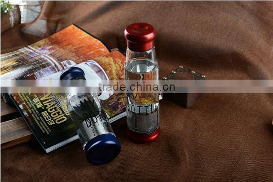 Promotional heat-resistant custom glass water bottle,custom design glass bottle,borosilicate water bottle