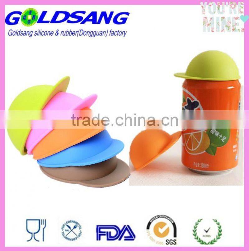 peak cap shape Coca bottle Silicone cup Cover