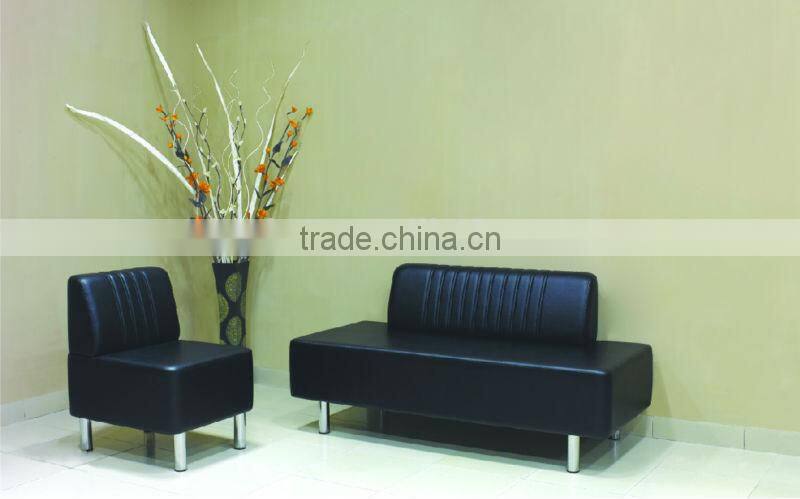 Waiting chair public bench seating hair salon furniture used F-T016