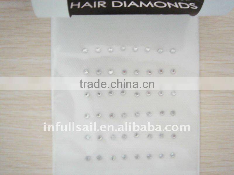 New fashion hair diamond and hair crystal
