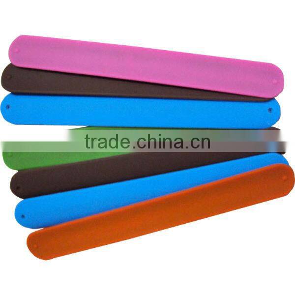 high quality HAPPY silicone slap wristbands bracelet