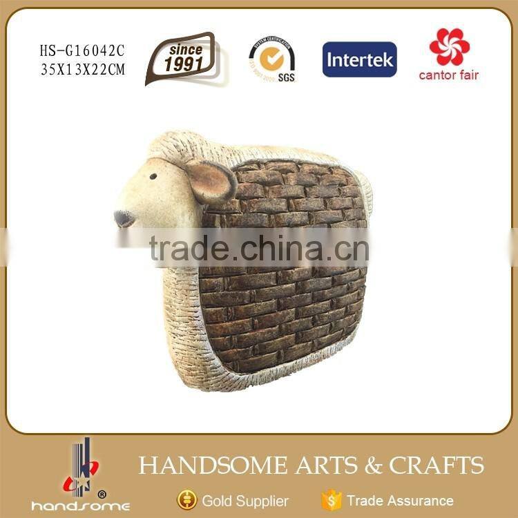 Four Season Garden Statues Ceramic Garden Animal Sheep Figurine