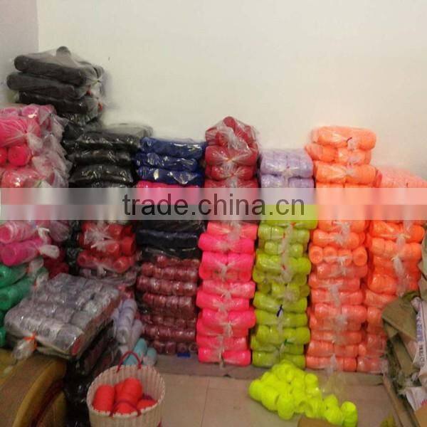 Wholesale 100% polyester strip yarn 250g DIY for Hand woven cushion