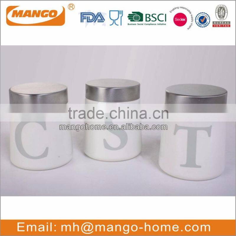 beautiful arts and crafts carbon steel metal big spice storage kitchen belly canister