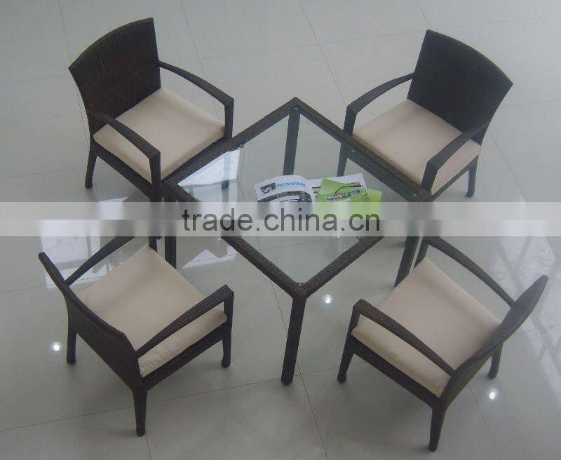 rattan dining table and chair or cane dining set