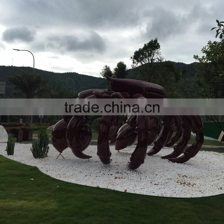 Fiberglass crab figure statue