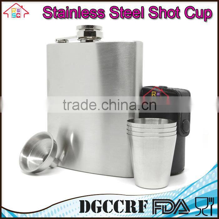 NBRSC 4 Pcs Mini Stainless Steel Cup Mug Drinking wine Beer Tea Coffee Tumbler Camping Travel