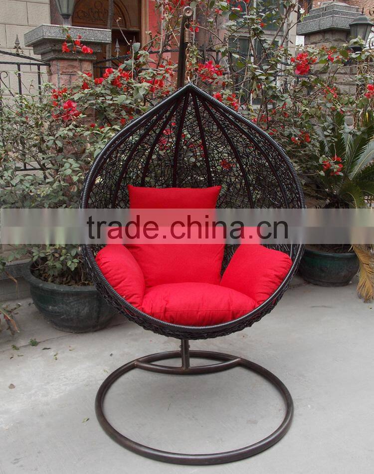 Trade Assurance Egg Shape Garden Swing Rattan Chair