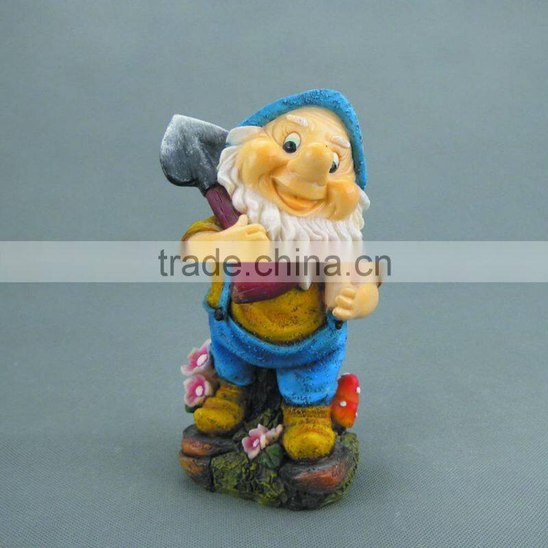 Custom Lovely Gnome Figurines ,Resin Garden Dwarf Statues