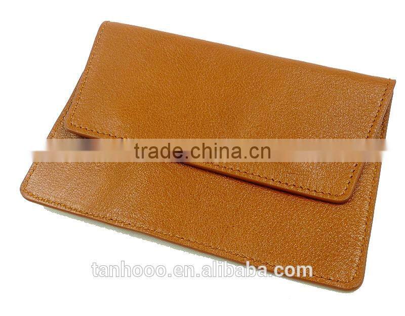 personalized passport holder in brown leather passport cover