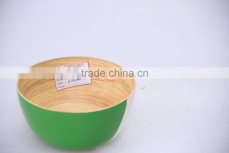 New design bamboo bowl from Vietnam manufacturer