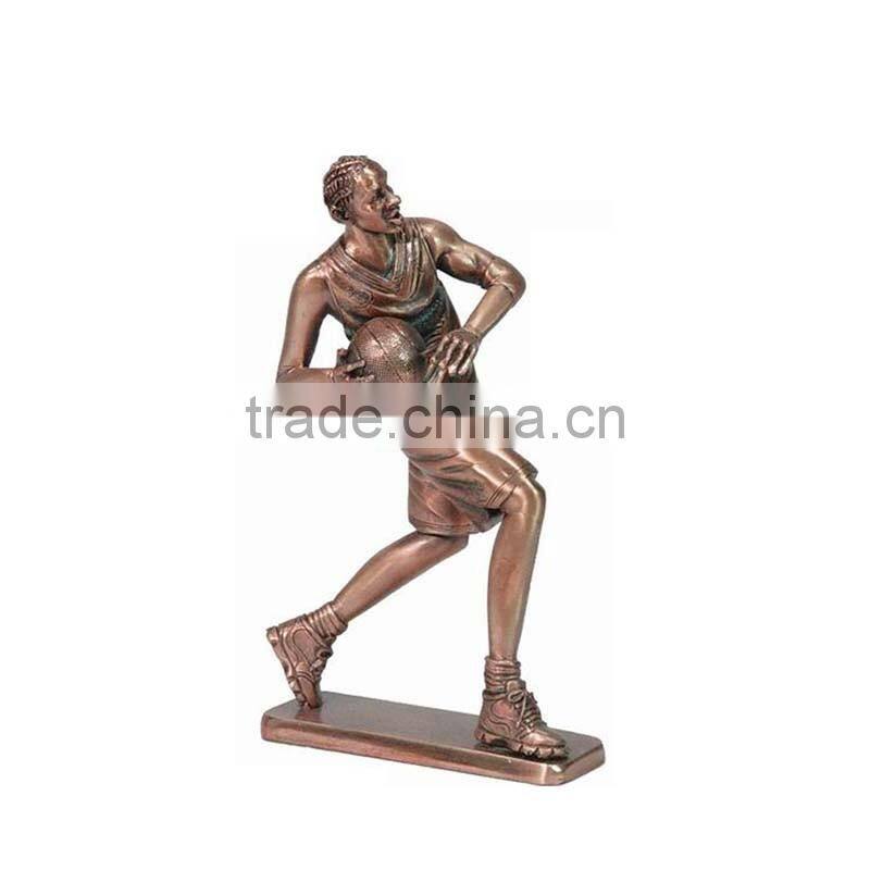 basketball player figurine for souvenir sports trophy