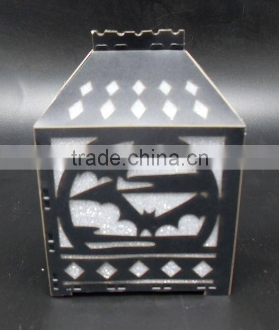 2014 hot sales halloween paper house with LED light party decorations